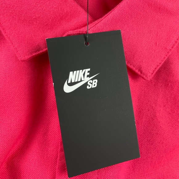 Nike SB Flannel Skate Button Front Top Pink CV4449-646 Large and XL - Picture 5 of 8